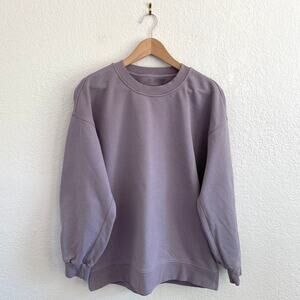 Lululemon Perfectly Oversized Crew Sweatshirt Dusky Lavender French Terry Cotton
